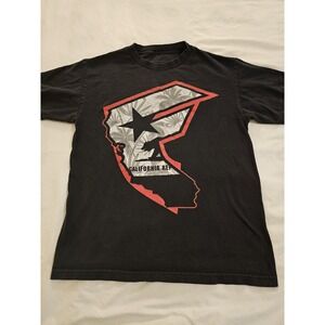 Famous Stars & Straps Black Graphic T Shirt Men's Medium California Republic Tee